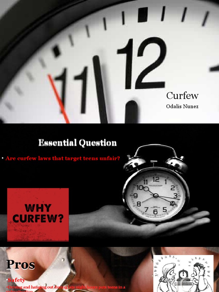 Curfew | PDF | Social Science | Wellness