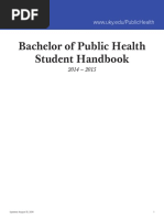 bachelor of public health student handbook