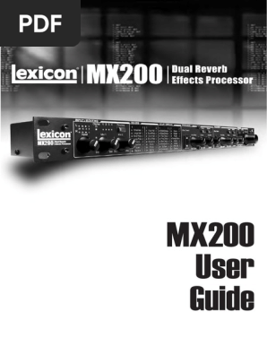 Lexicon Mx200 Eng
