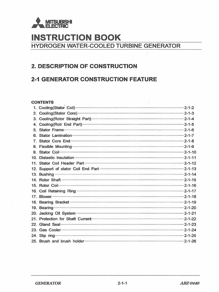 Generator Construction Feature | PDF