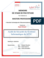 Pages de Audit Securite Systeme Informatique MTIC