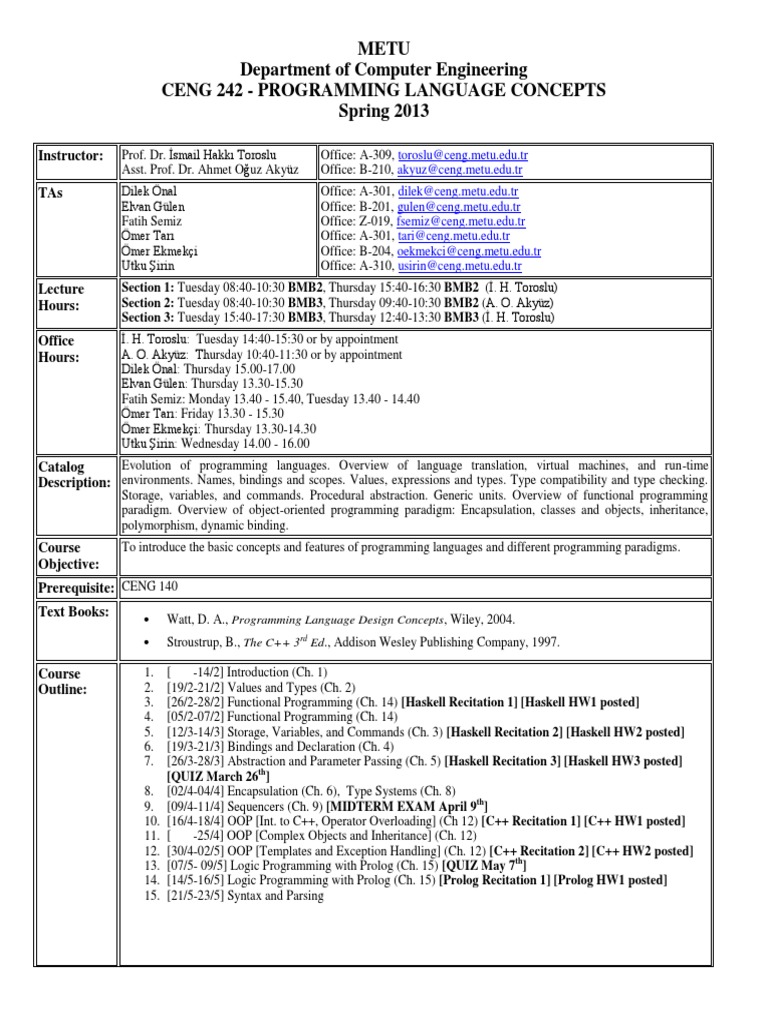 Syllabus | PDF | C++ | Models Of Computation