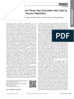 Effi Cient and Uniform Planar-Type Perovskite Solar Cells by Simple Sequential Vacuum Deposition