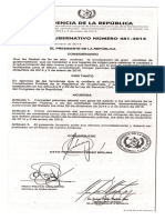 Acuerdo Gubernativo 481-2014 Mineduc Enero 2015