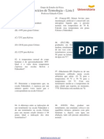 Download Fsica - Exerccios com Gabarito - Termologia by Fsica Concurso Vestibular  SN2978700 doc pdf