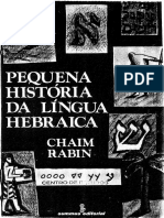 Pequena História Da Língua Hebraica