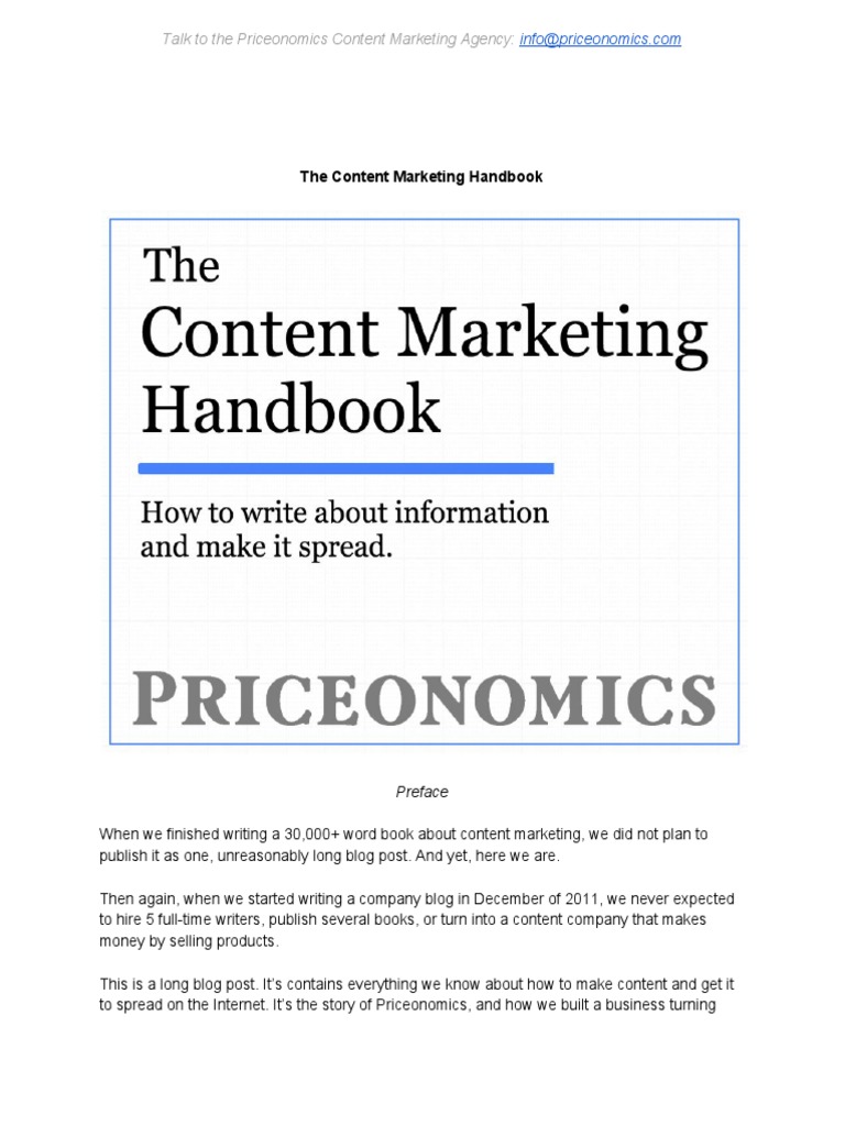 The Content Marketing Handbook PDF | PDF | Web Search Engine | Blog