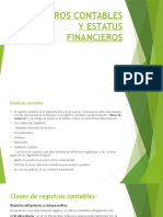 Registros Contables y Estatus Financieros