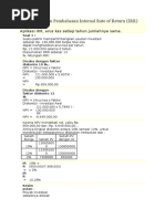 Download Contoh Soal Dan Pembahasan Internal Rate of Return by Gala Sn SN297876914 doc pdf