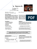 Syllabus - SPC Intro To Speech - Summer 2015 M-W 2-450p