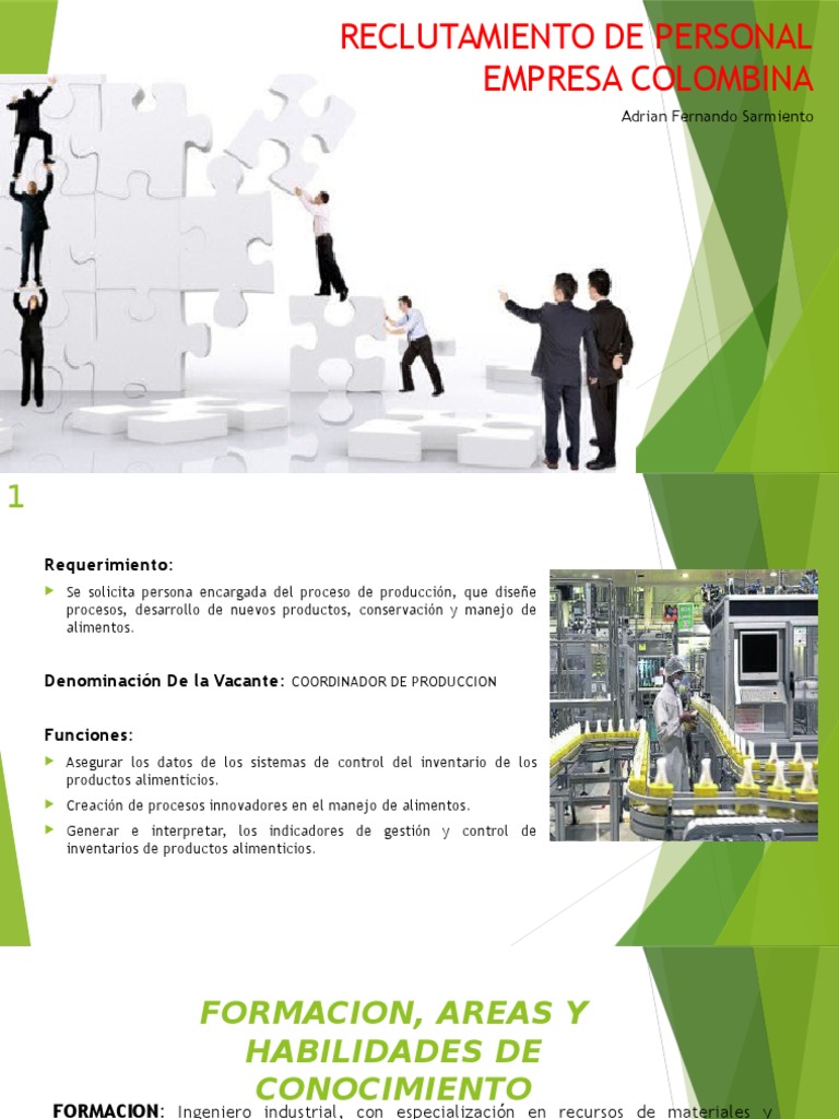 Reclutamiento de personal Reclutamiento Ingeniería