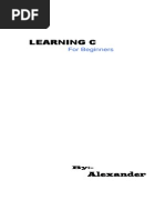 Learning C Learning C Learning C Learning C: For Beginners