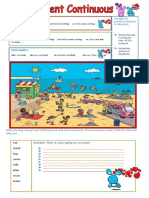 Present Continuous Test