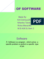 Types of Softwares