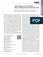 Nickel Oxide Electrode Interlayer in CH3NH3PbI3 PerovskitePCBM Planar-Heterojunction Hybrid Solar Cells