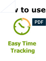 How to Use Easy Time Tracking.