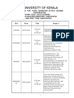 Time Table s3 2013 Scheme