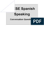 Gcse Spanish Speaking Conversation