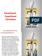 Youth Devotional - Superbowl Christians