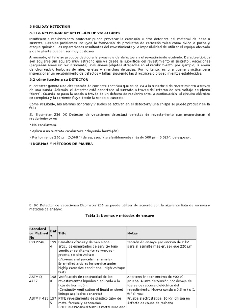 3 Holiday Detection | PDF | Aislador (Electricidad) | Batería ...