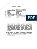 Perfil de Empresa Costos