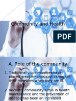 Community and Health Notes