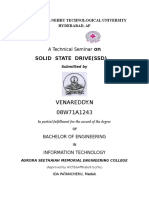 Solid State Drive (SSD) Technical Seminar Report