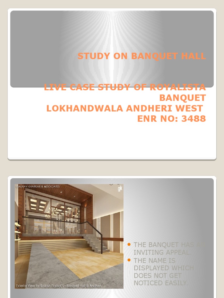 Banquet case study picture
