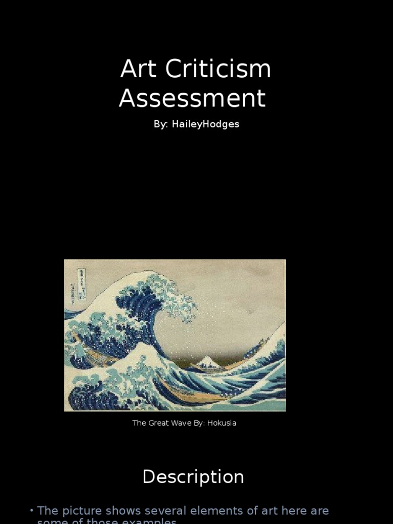 Art Criticism Assessment2 | PDF | Art | General Fiction