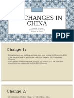 Big Changes in China