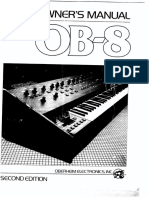 Oberheim OB-8 Owners Manual 2nd Edition