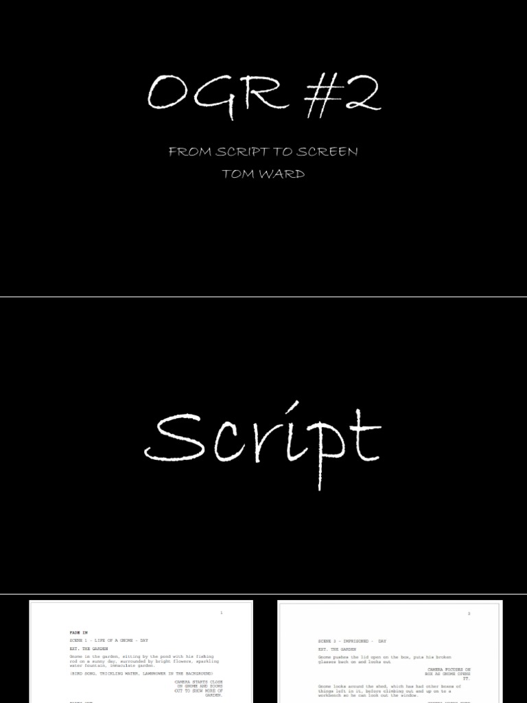 From Script To Screen Tom Ward | PDF