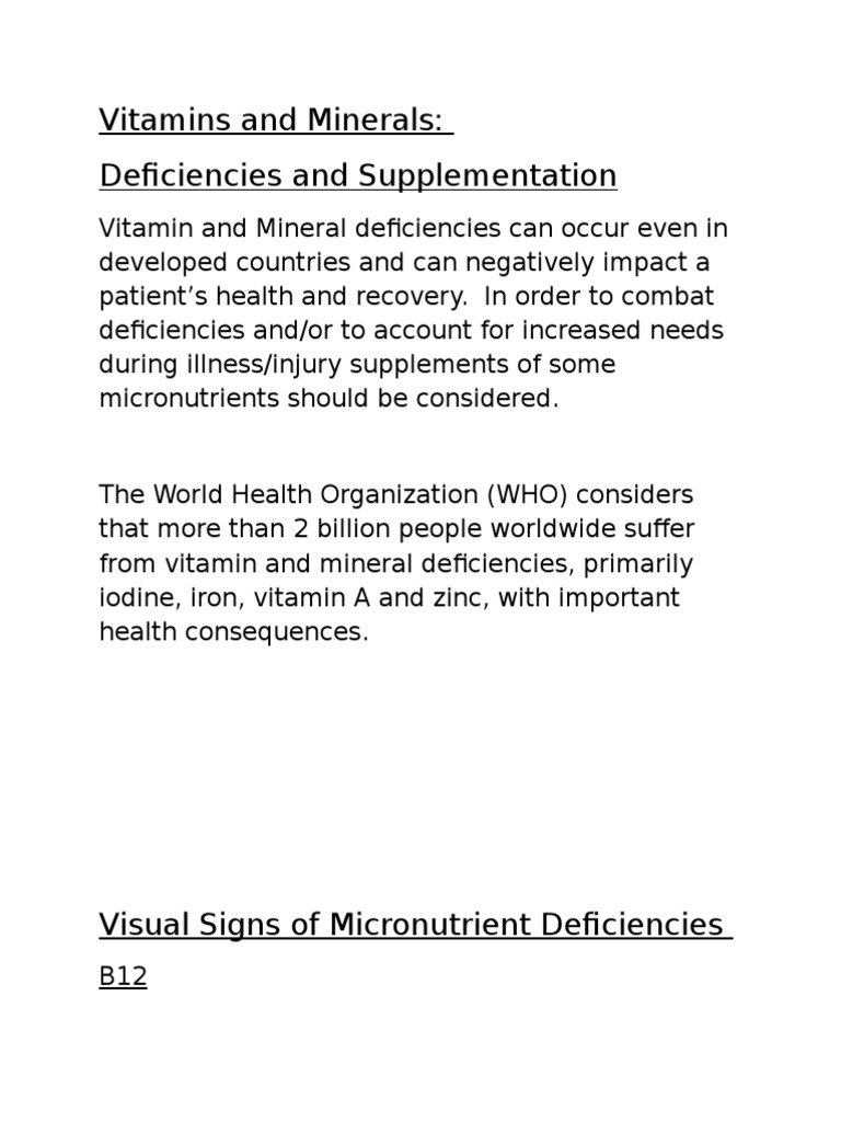 Micronutrient Supplementation Pdf – CEZTU