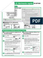 Casio XD-SP7400 Manuale D'istruzione Introduttivo (Italiano)