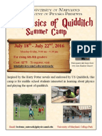 Quidditch Summer Camp 2016 Flyer Ms