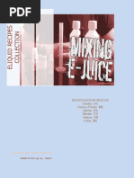 E-Liquid Recipe Collection Guide | PDF | Cheesecake | Vanilla