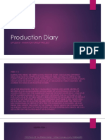 Production Diary: Up725313 - Animation Group Project