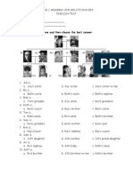 Parent S Grandparent: A. Look at Sam's Family Tree and Then Choose The Best Answer