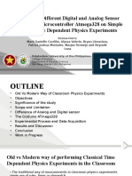 Use of Sensors and Microcontroller in Time Dependent Physics Experiment