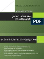 Inicio de Una Investigacion