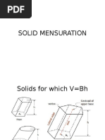 Solid Mensuration Review