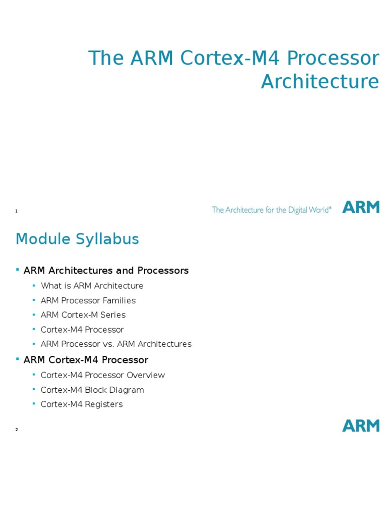 CortexM4_part1(2) Arm Architecture Instruction Set