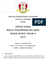 Kertas Kerja Majlis Perjumpaan Ibu Bapa THN 6