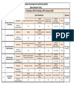 Galiyat Development Authority (GDA) (Recruitment Test) : S.No. Post Applied For Remarks Paper Distribution