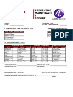 Preventive Maintenanc E: Test Point Valueremarks Area Status Remarks