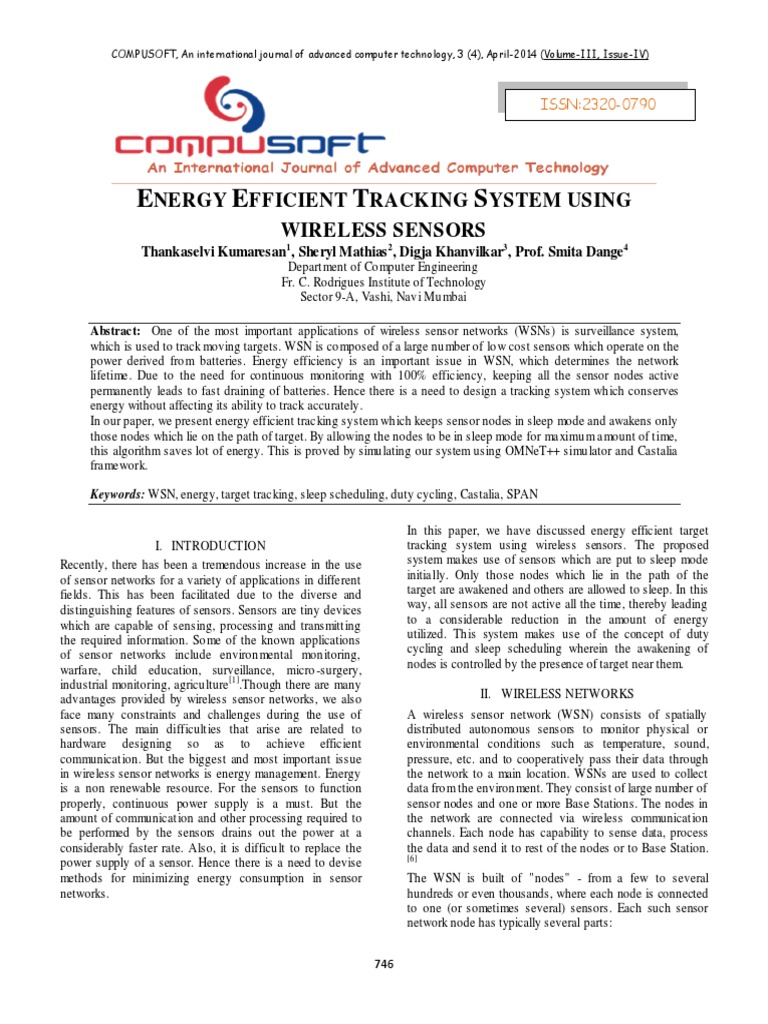 Compusoft, 3 (4), 746-751 PDF | PDF | Wireless Sensor Network ...