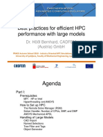 Best practices for efficient HPC performance with large models