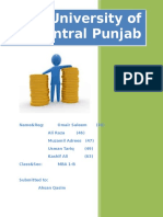 University of Central Punjab: Financial Management