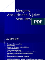 Merger Acquisition Joint Venture