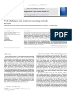 Truck Scheduling at Zero Inventory Cross Docking Terminals